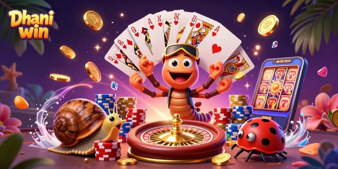 Dhani win platform offers thrilling gameplay with colorful characters and vibrant casino elements