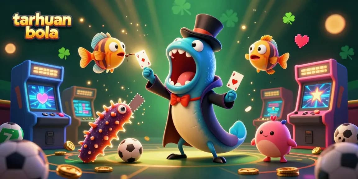 Engage with taruhan bola through dynamic betting strategies showcased in vibrant 3D sports-themed illustration.