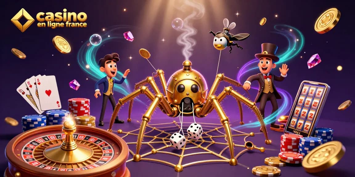 Profitez des jeux en ligne en France avec ce tableau illustratif dynamique et captivant de casino en ligne France.