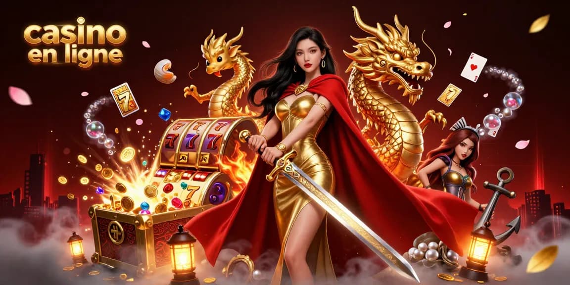 Participez à des jeux de casino en ligne palpitants avec des rouleaux de machines à sous dynamiques et des personnages magnifiques.