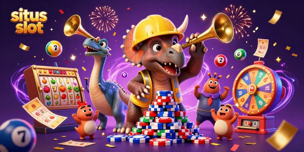 Engage with situs slot by experiencing a dynamic 3D illustration capturing joyous gambling moments.