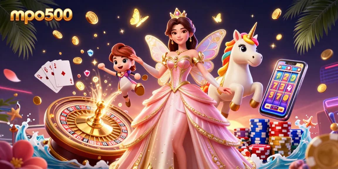 Experience thrilling gameplay at mpo500 with glamorous characters and dynamic casino elements.