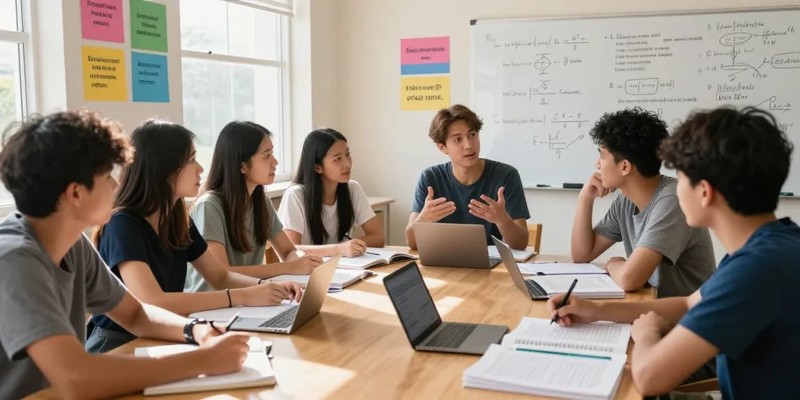 Students studying for the 2026 nabteb expo exam in a collaborative environment