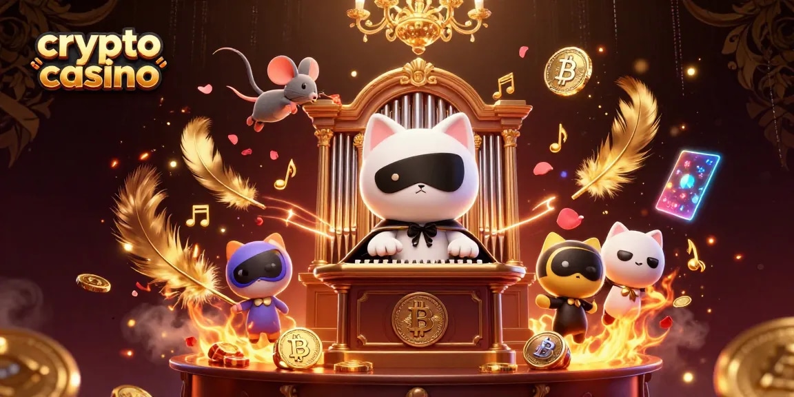 Profitez de l'expérience engageante d'un crypto casino avec des éléments de jeu animés et lumineux.