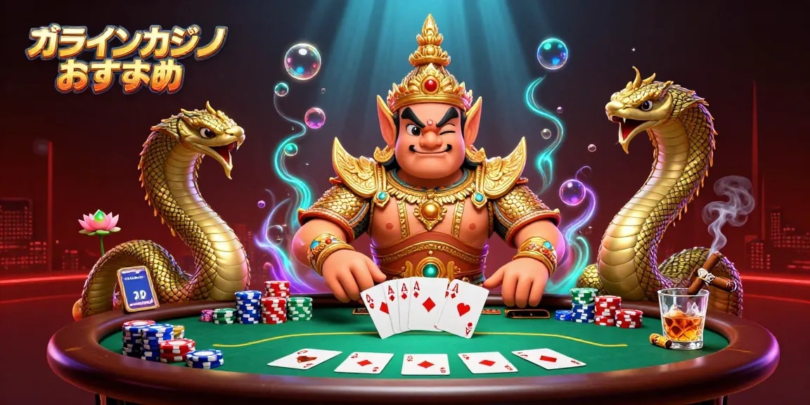 オンラインカジノ おすすめの5322つのカードゲームを楽しむシーン。