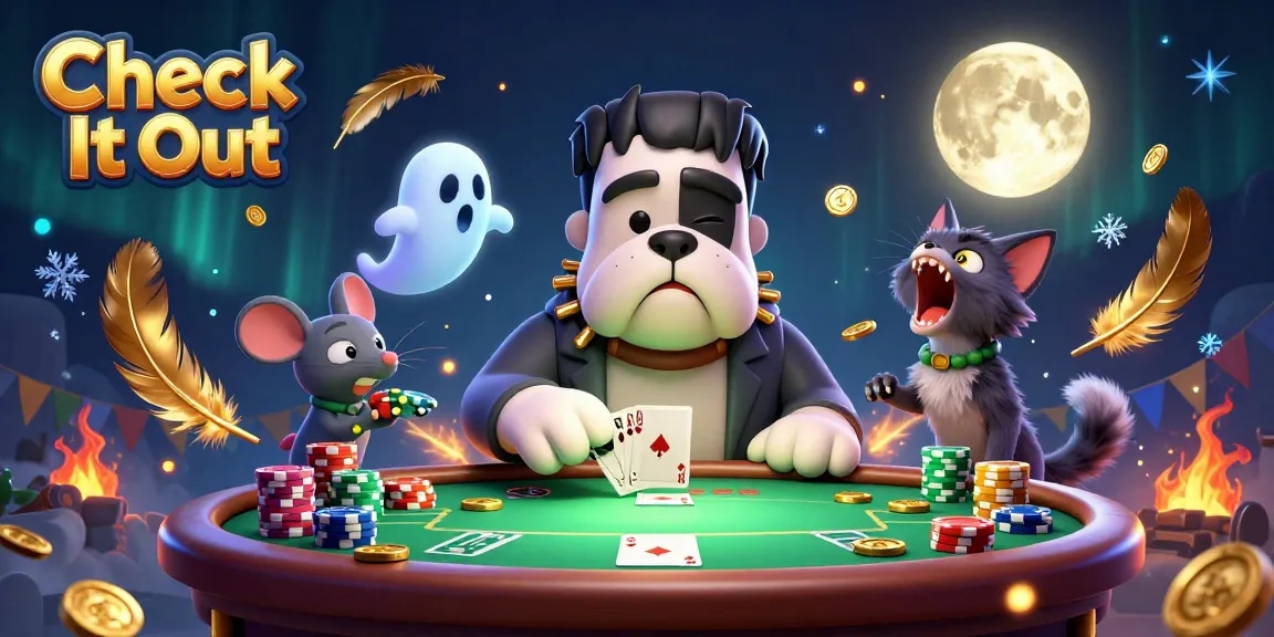 Check It Out: Engage in thrilling card games with a dynamic 3D casino illustration.