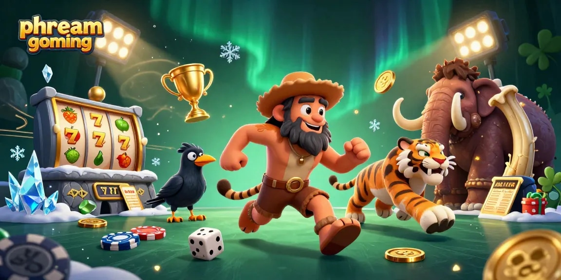 Join the excitement of phdream gaming with a dynamic 3D illustration of casino action and fervor.