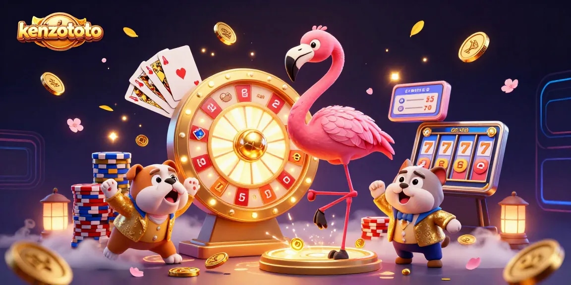 Experience thrilling gameplay at kenzototo with dazzling prizes and vibrant casino elements.