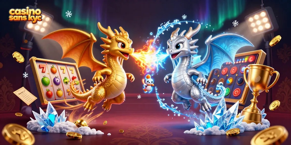 Jouer à un casino sans KYC avec des dragons et des éléments de jeu dynamiques.