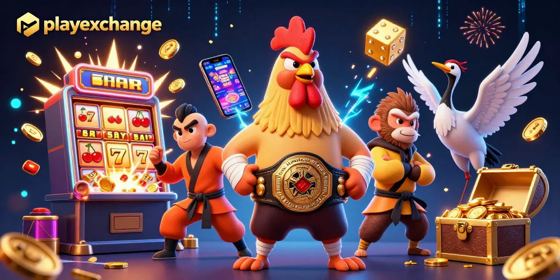 Experience winning moments at Playexchange with vibrant characters and thrilling game elements.