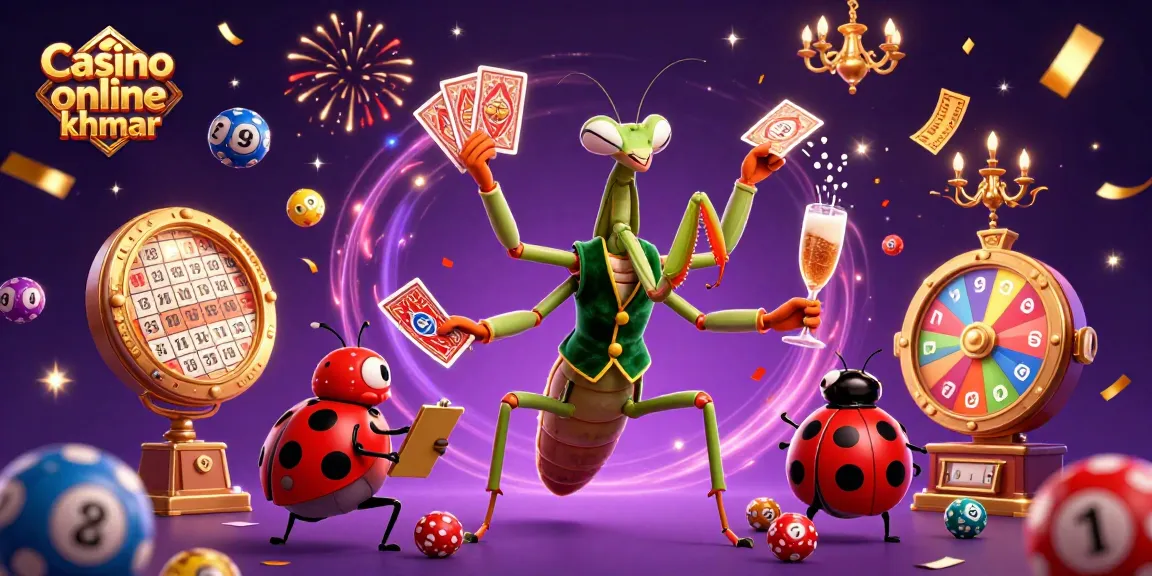 Engage in exhilarating gameplay at Casino online khmer with vibrant lottery balls, a card sharp, and a ladybug pit boss.