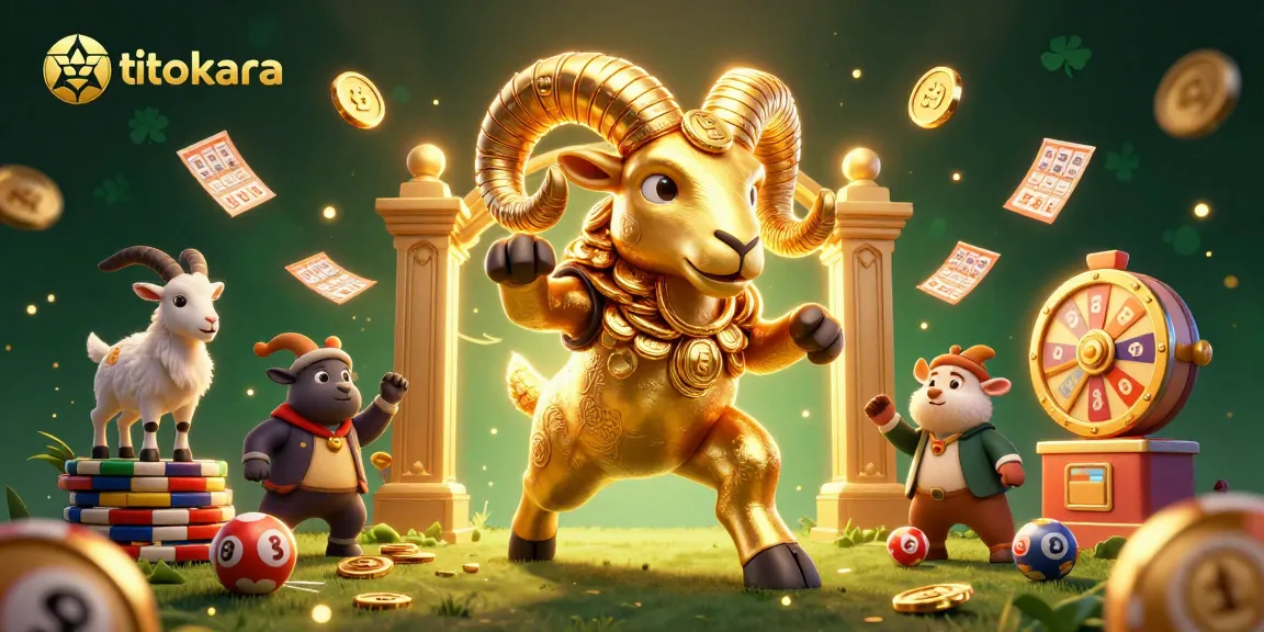 Experience thrilling lottery excitement with titokara's vibrant 3D illustration featuring dynamic game elements.