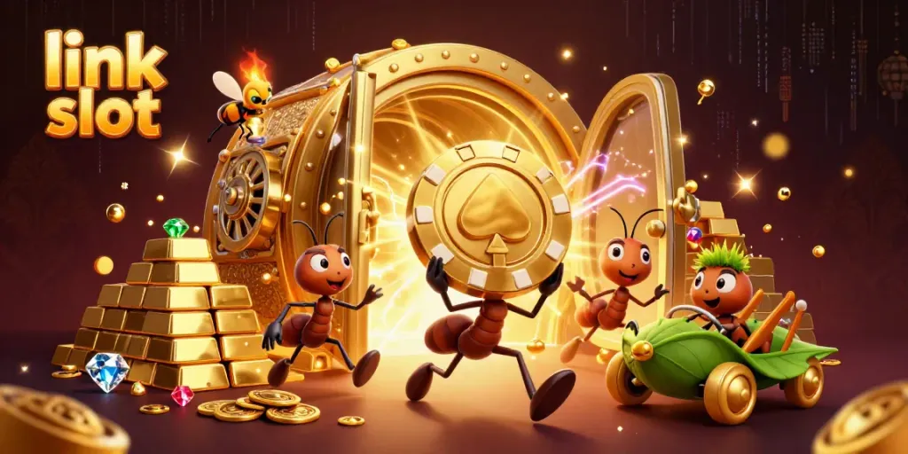 Bermain link slot dengan karakter seru, semangat, dan simbol keberuntungan.