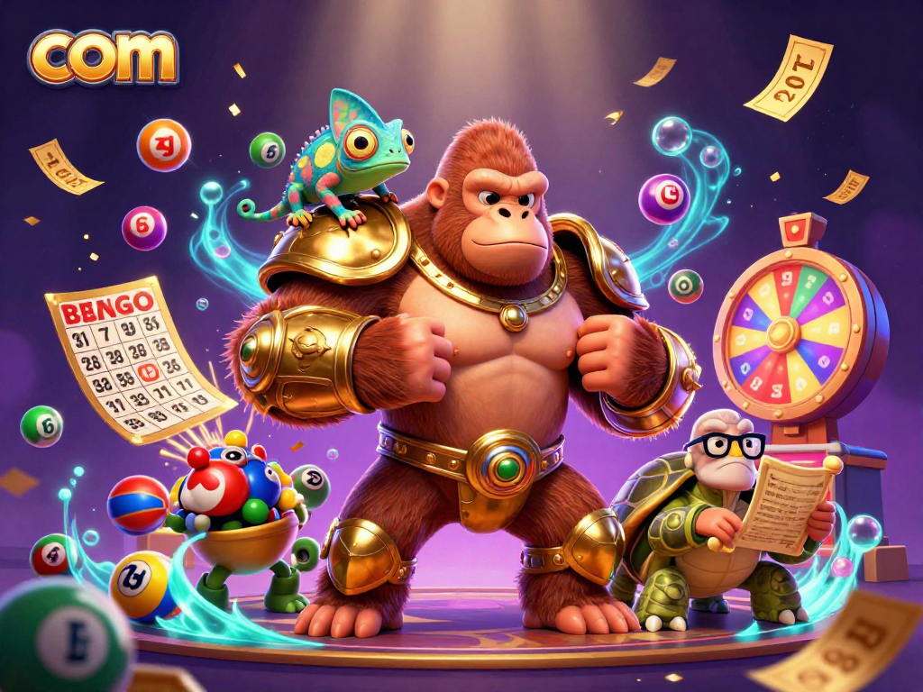 Catch the excitement of com with vibrant lottery fun in this 3D casino illustration.
