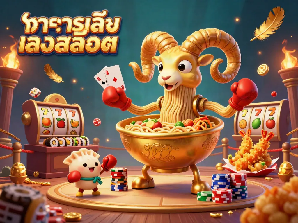 ทดลองเล่นสล็อต ในภาพประกอบ 3 มิติที่น่าตื่นเต้น พร้อมกับตัวละครที่มีสีสันและสัญลักษณ์สล็อต