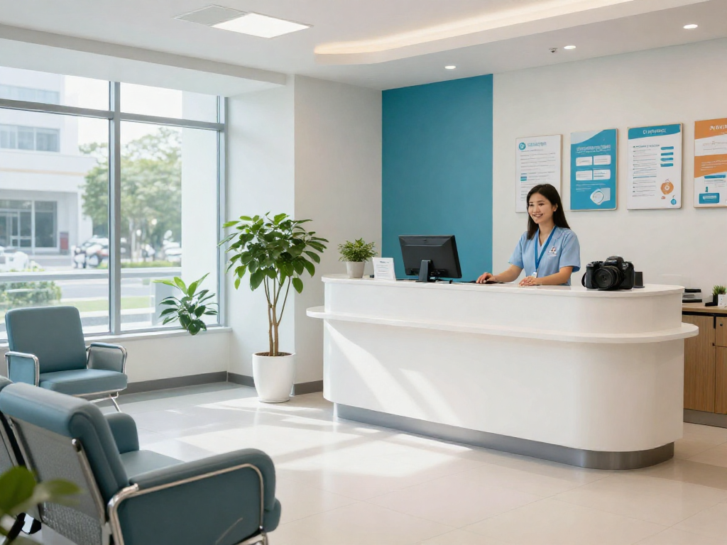 "slot7000: Compassionate doctor consultation in a modern healthcare setting."