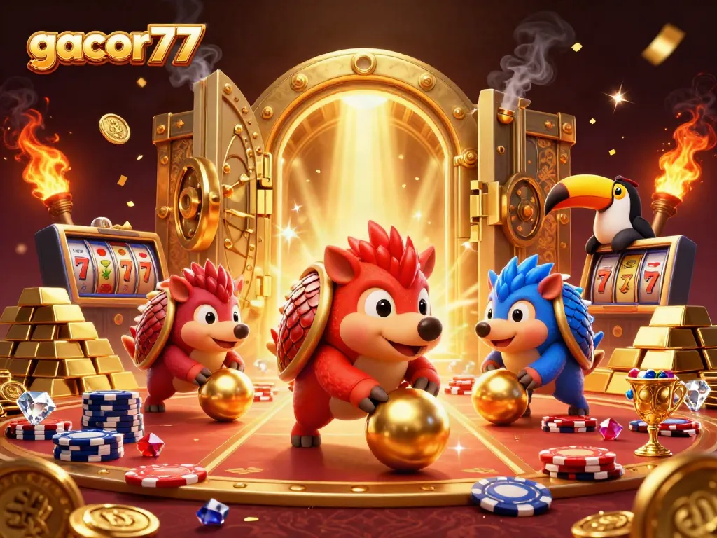 Rival pangolin bermain di gacor77 dengan cip poker dan slot yang mewah.