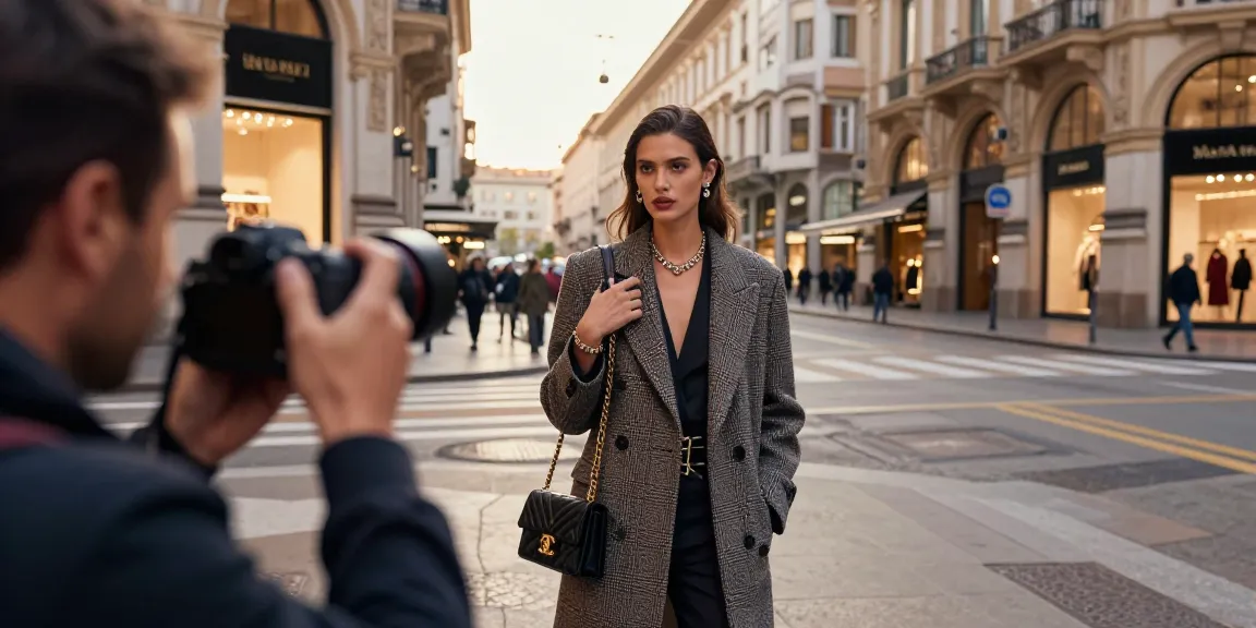Servizio fotografico professionale a Milano da Fotografo Milano per moda e gioielli, evidenziando stili e accessori unici.