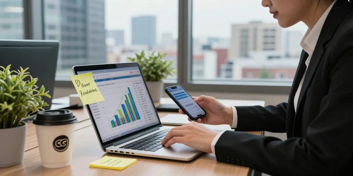 Engaging in social media strategies to buy real X followers in a vibrant office.