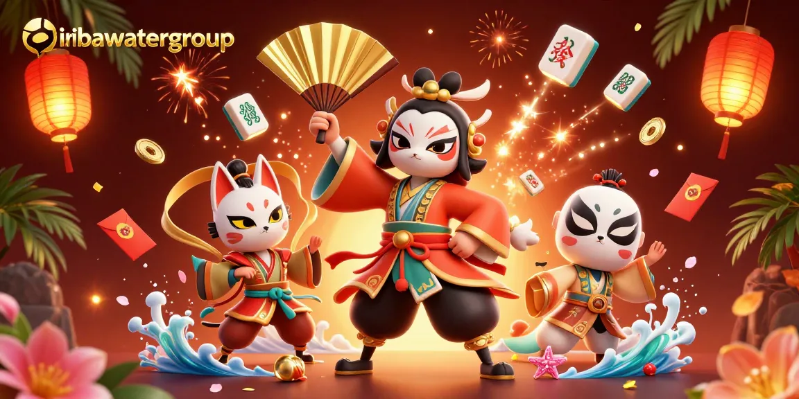 Engage in thrilling gameplay with iribawatergroup's vibrant 3D casino illustration showcasing kabuki warrior elements.