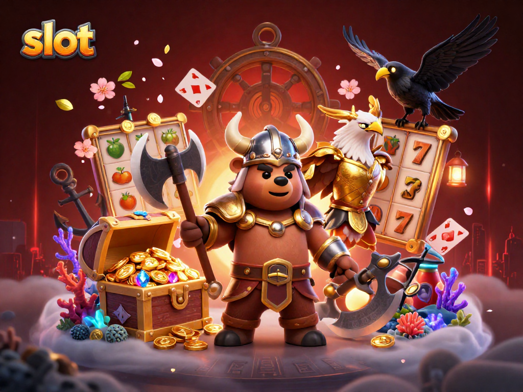 Engage in thrilling slot adventures as a Viking bear, Valkyrie eagle, and Odin's ravens immerse in treasure.