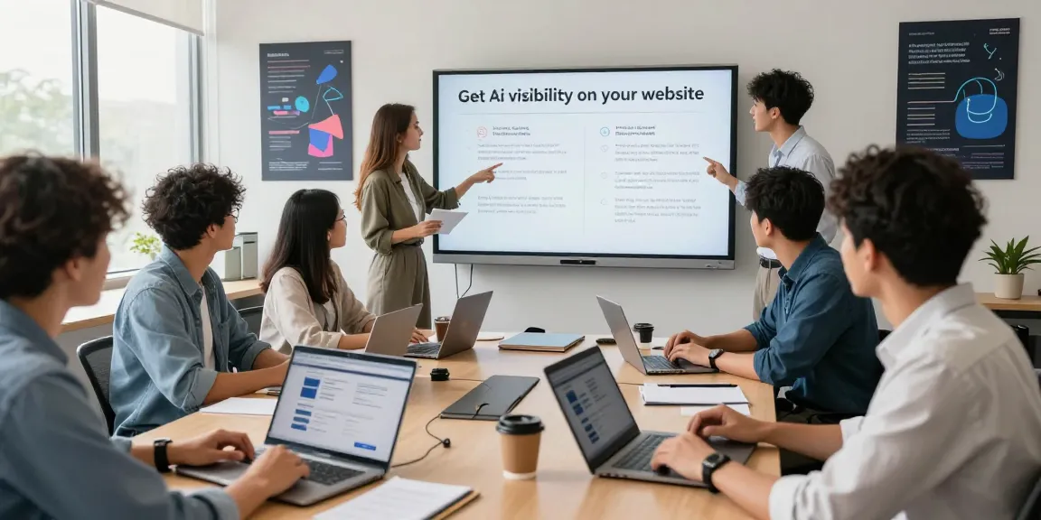 Boost your strategy to Get Ai visibility on your website with professionals analyzing digital marketing.
