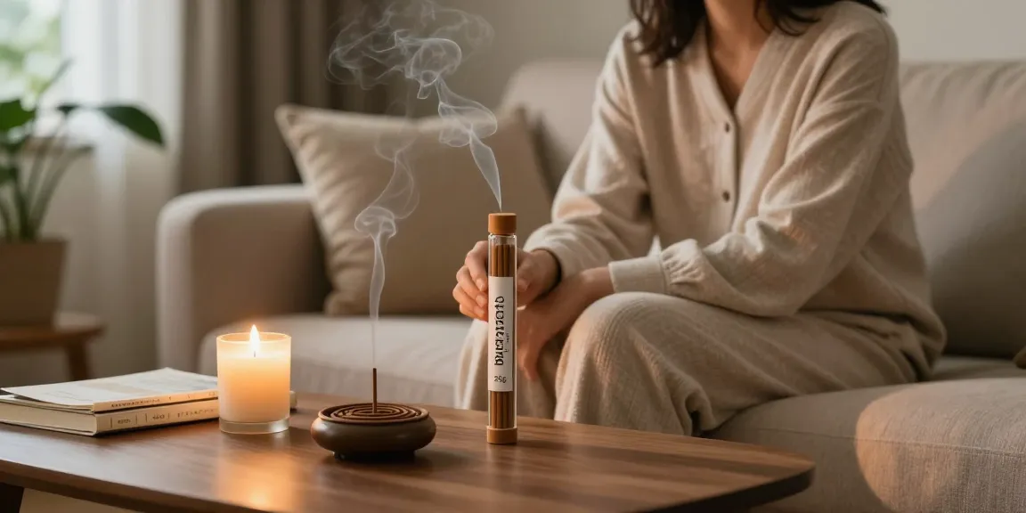 Discover the calming essence of Bizarro Herbal Incense 25g in a serene home environment, enhancing relaxation and mindfulness.