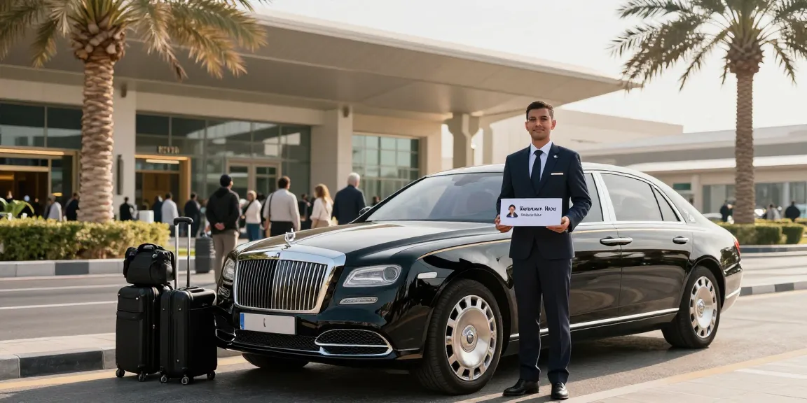 airport chauffeur service at Dubai International Airport with a professional chauffeur and luxury vehicle