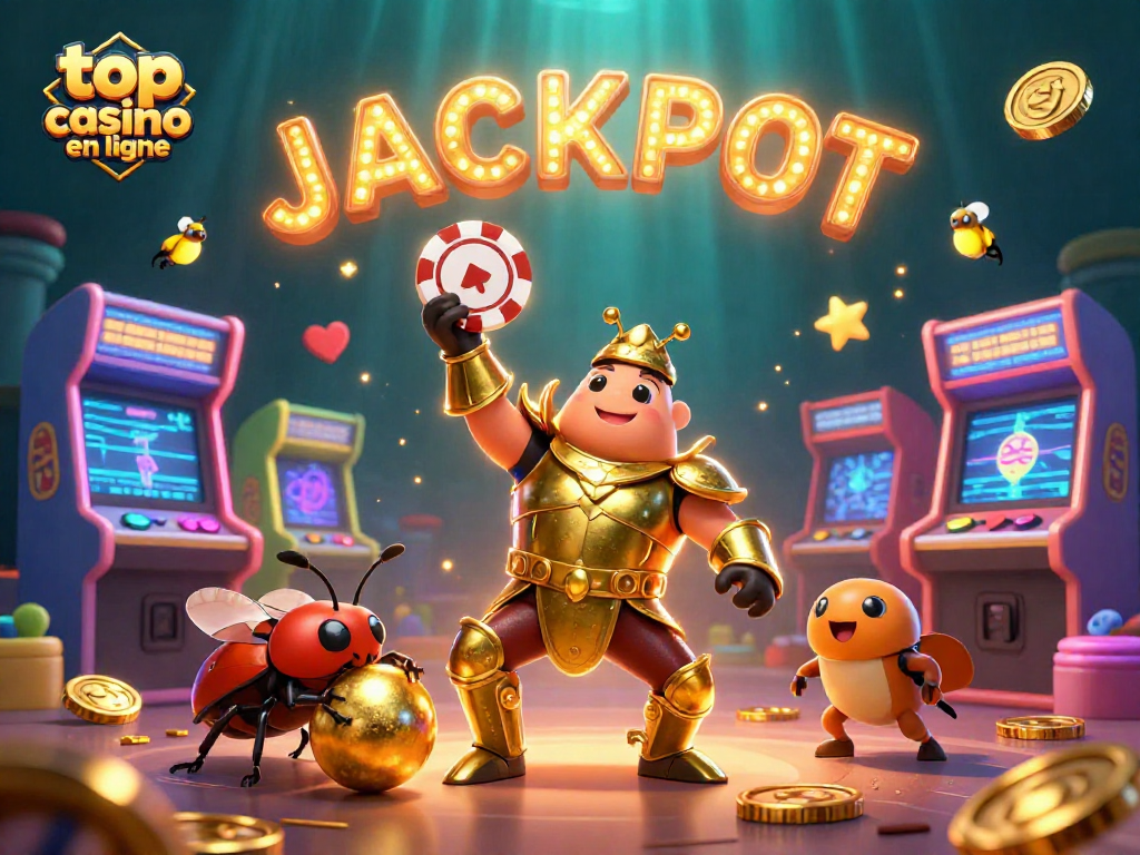 Atteignez le jackpot dans un top casino en ligne avec des personnages animés et des jeux éclatants.