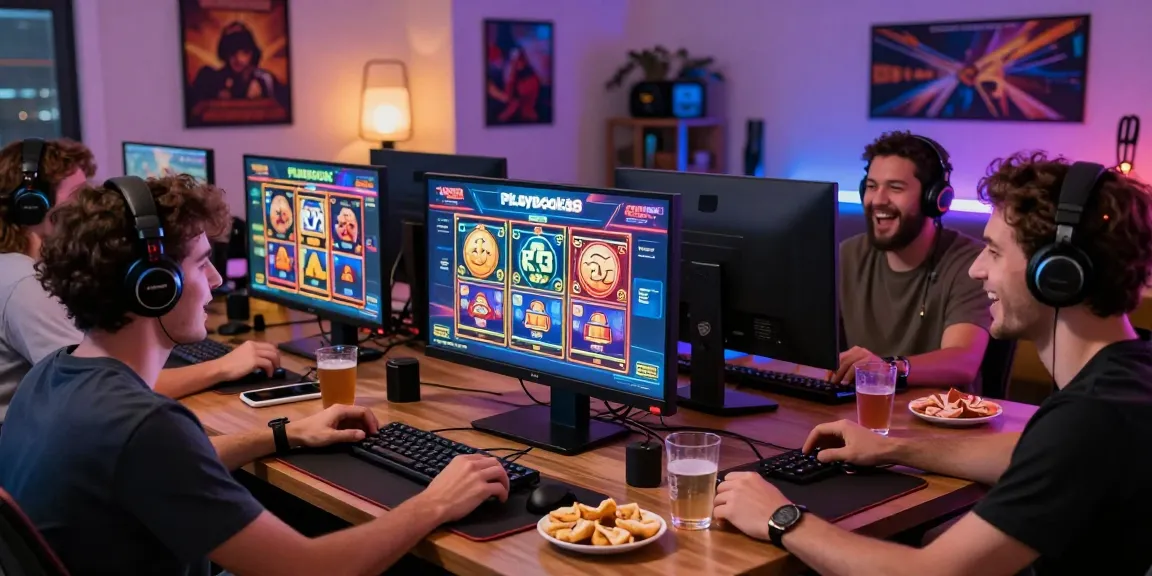 Playbook88 gaming experience with friends enjoying high RTP slots.