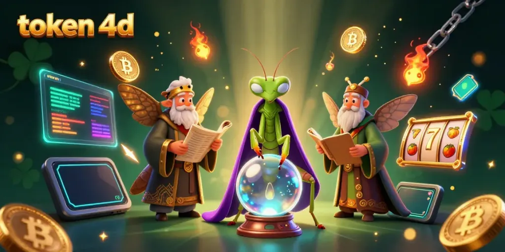 Memenangkan permainan di token 4d dengan strategi terbaik dan simbol keberuntungan yang mengelilingi adegan fantastis.