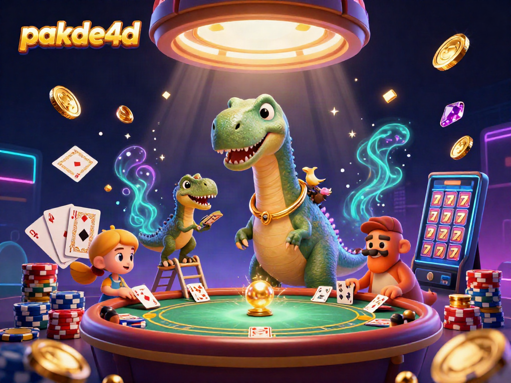 Experience pakde4d in an engaging casino illustration showcasing thrilling games and bright visuals