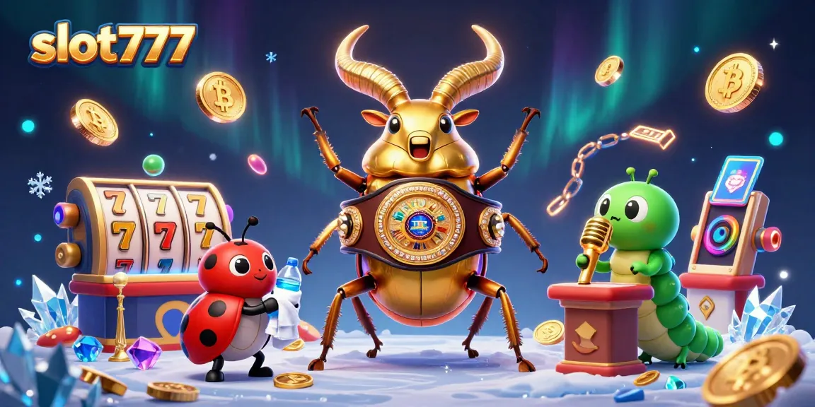 Experience the excitement of slot777 with vibrant characters and dynamic casino elements in this 3D illustration.