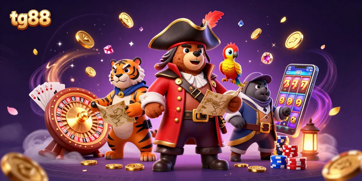 Engage in thrilling gameplay at tg88 with vibrant 3D characters and exciting casino elements.