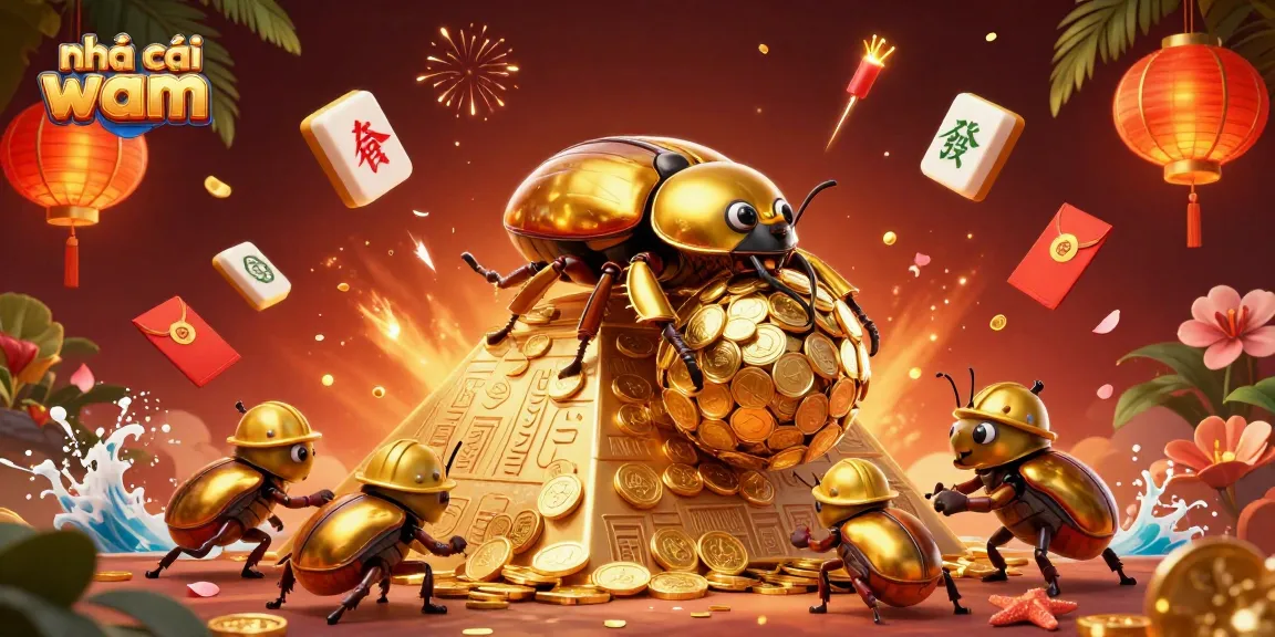 Play exciting games at nhà cái vmax with vibrant casino elements, gold coins, and festive symbols.