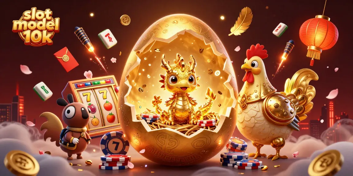 Experience the thrill of slot modal 10k with golden gaming elements and vibrant characters