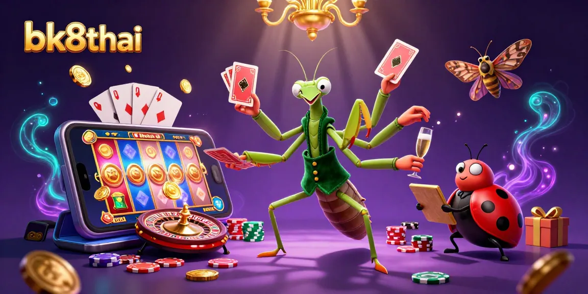 Experience thrilling gaming with bk8thai's vibrant casino atmosphere and engaging characters.