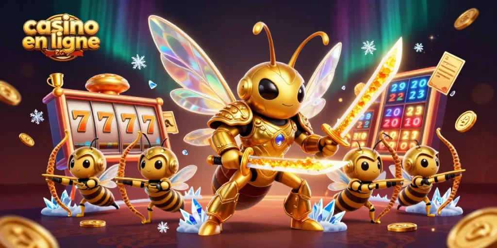 Casino en ligne retrait immédiat 2026 : Hornet samouraï et ses archers dans une scène dynamique de jeu.