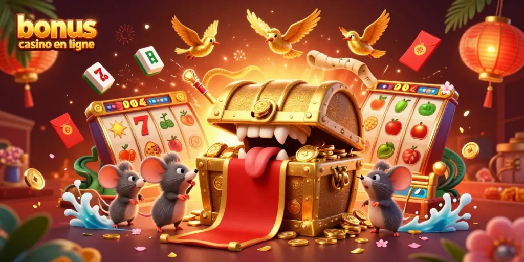 Un chester de trésor en ligne, bonus casino en ligne attire les joueurs avec des symboles chanceux et une ambiance festive.