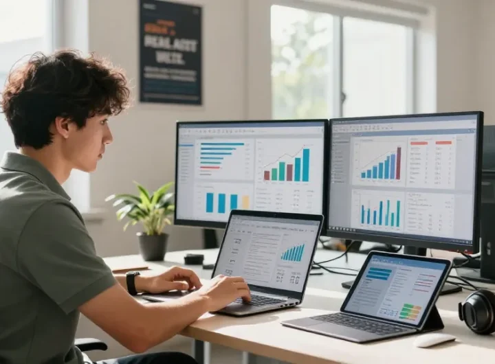 Dynamic digital marketing workspace at raja328.com showcasing analysis and strategy development.